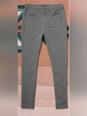 Olive Green Slim Pants WOMENS 10 TOAD&CO